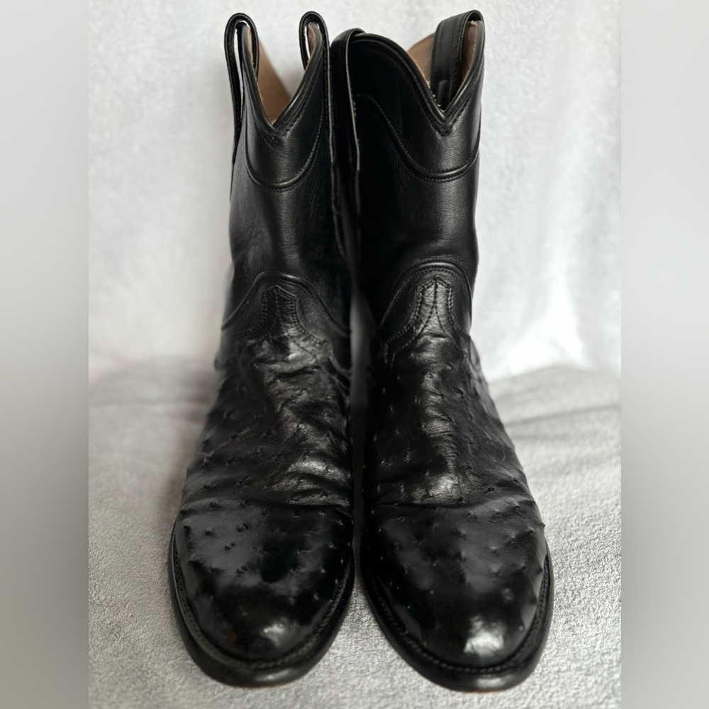 TECOVAS The Duke Ostrich Cowboy Boots - Picture 3 of 8